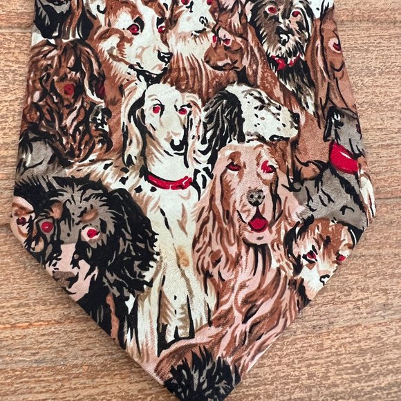 Vintage Dog Necktie - A.Rogers - Picture 3 of 6